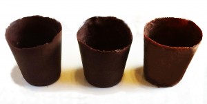 chocolate cups out of dixie cups