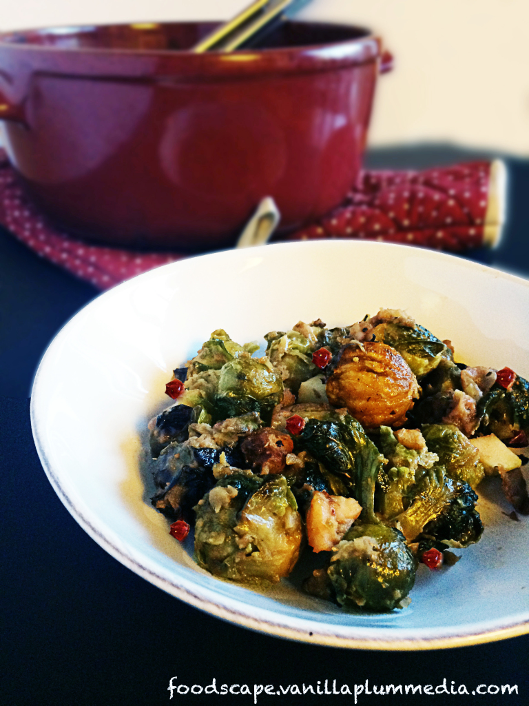 Roasted Brussel Sprouts with Apples and Chestnuts | foodscape