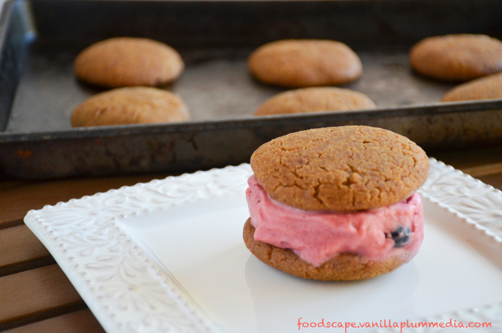 Sweet Corn and Berry Ice Cream Sandwiches for fourth of july