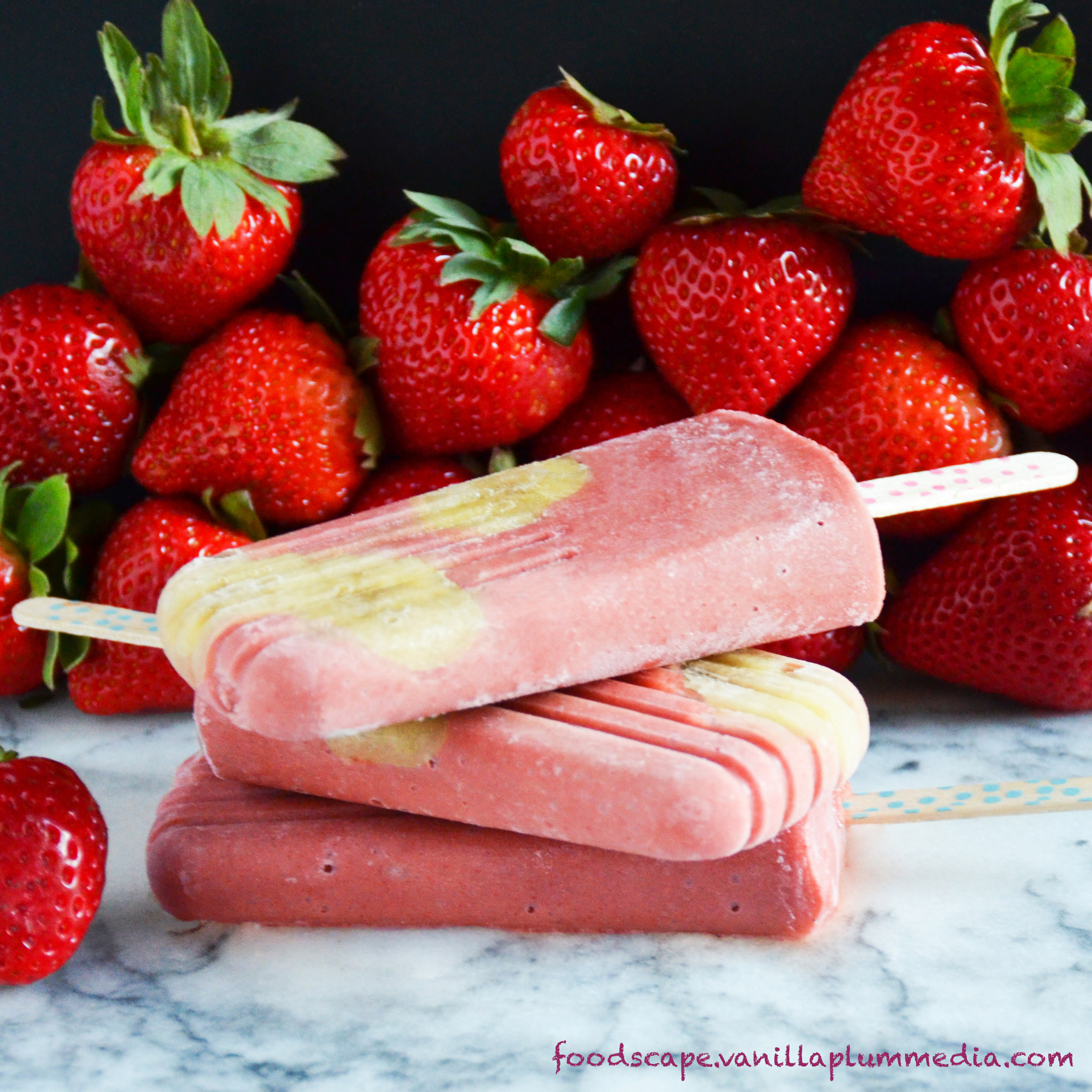 Skin-Saving Strawberry Fruit Popsicles