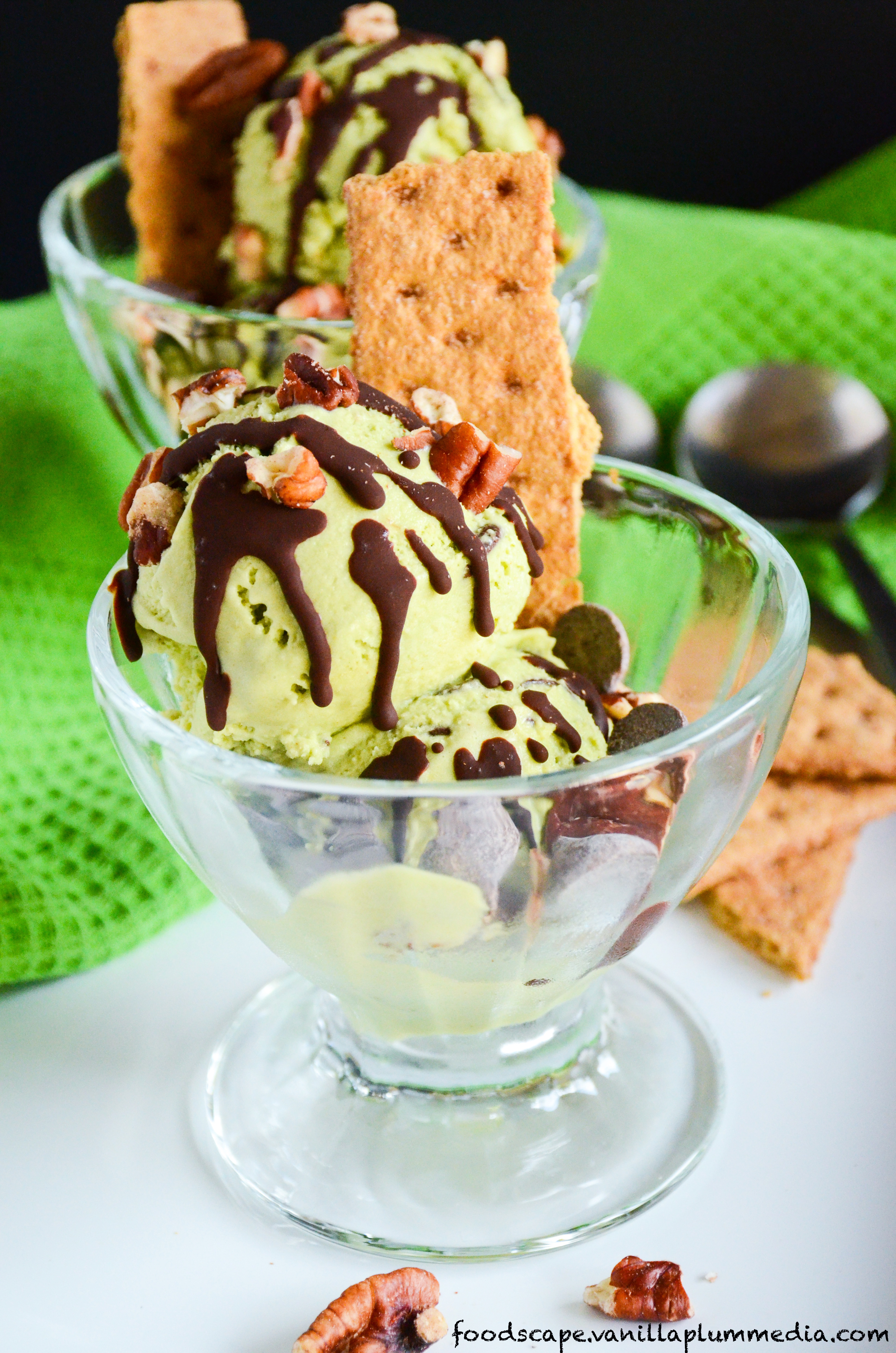 Green Monster Mint Choc Chip Ice Cream
