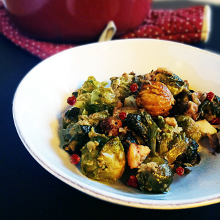 brussel sprouts with apples-and-chestnuts