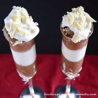black and white chocolate mousse